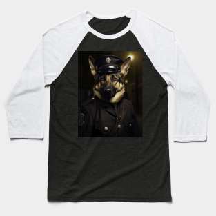 german shepard as police officer Baseball T-Shirt